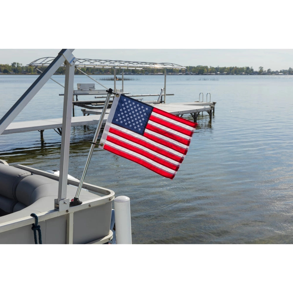 Taylor Made 922 pontoon flag pole with US flag
