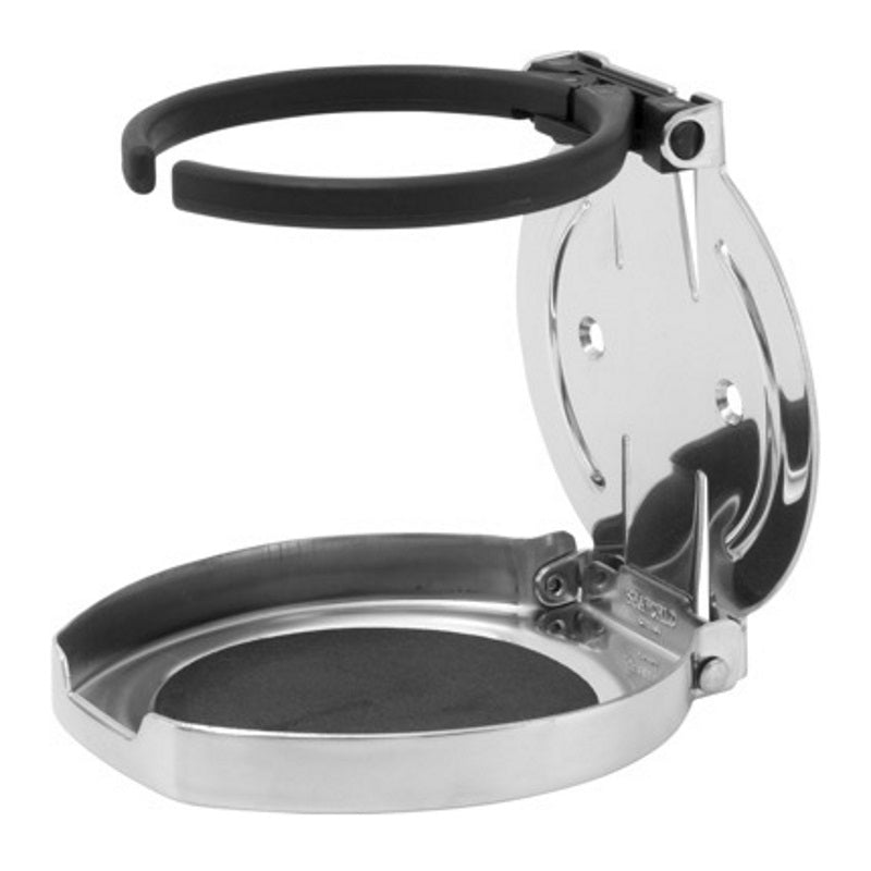 Sea-Dog Stainless Steel Adjustable Folding Drink Holder – Fold-Away Cup Holder