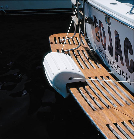 Taylor Made Transom Fender 10" x 22" – White Swim Platform & Transom Protector