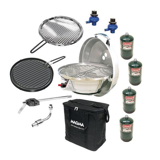 Magma A10-991 case open with grill and accessories inside