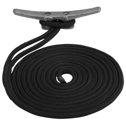 Sea Dog Marine Double Braid Dock Line 3/8" x 20ft - Black