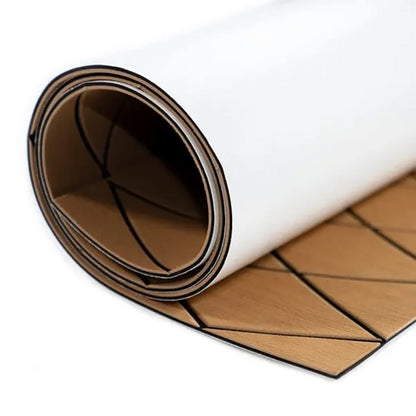SeaDek 40" x 80" 6mm Two Color Diamond Full Sheet - Mocha/Black or Cool Grey/Storm Grey