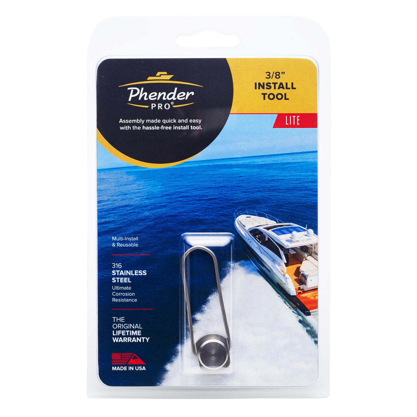 Phender Pro 3/8 inch stainless install tool