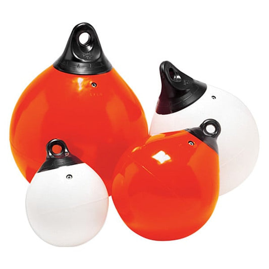Taylor Made 27" Tuff End Inflatable Round Fender Buoy – Orange