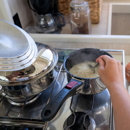 Magma A10-363-2-IND cookware in use on an induction cooktop