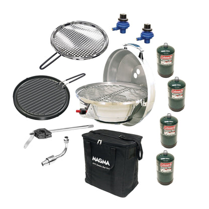 Magma A10-991 case open with grill and accessories inside