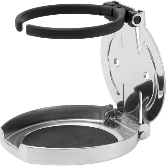 Sea-Dog Stainless Steel Adjustable Folding Drink Holder – Fold-Away Cup Holder