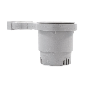 Camco Clamp-On Rail Mounted Cup Holder - Large - Grey or White