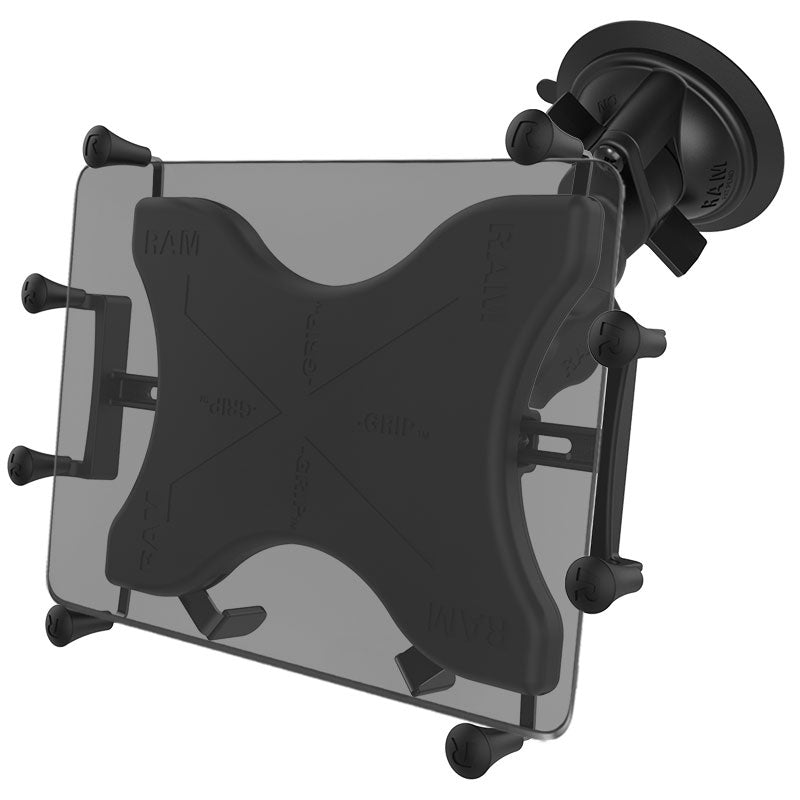RAM Mounts twist-lock suction cup mount with X-Grip tablet cradle