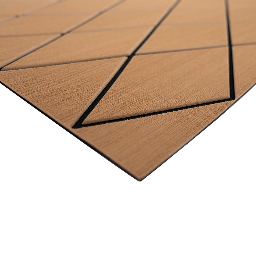 SeaDek 40" x 80" 6mm Two Color Diamond Full Sheet - Mocha/Black or Cool Grey/Storm Grey