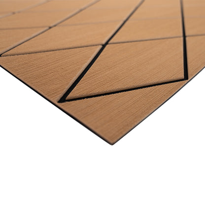 SeaDek 40" x 80" 6mm Two Color Diamond Full Sheet - Mocha/Black or Cool Grey/Storm Grey