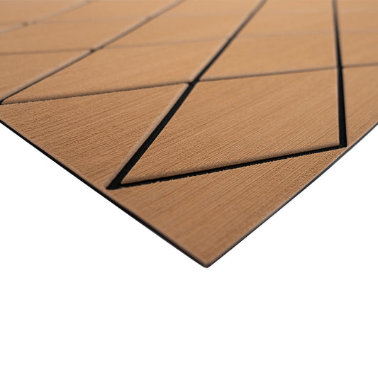 SeaDek 40" x 80" 6mm Two Color Diamond Full Sheet - Mocha/Black or Cool Grey/Storm Grey