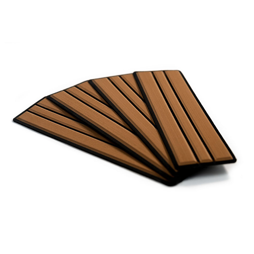 SeaDek faux teak step kit Mocha/Black