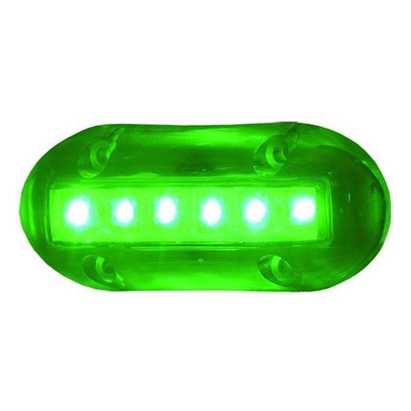 T-H Marine LED underwater boat light in green, 1.5 by 3.5 inch surface mount