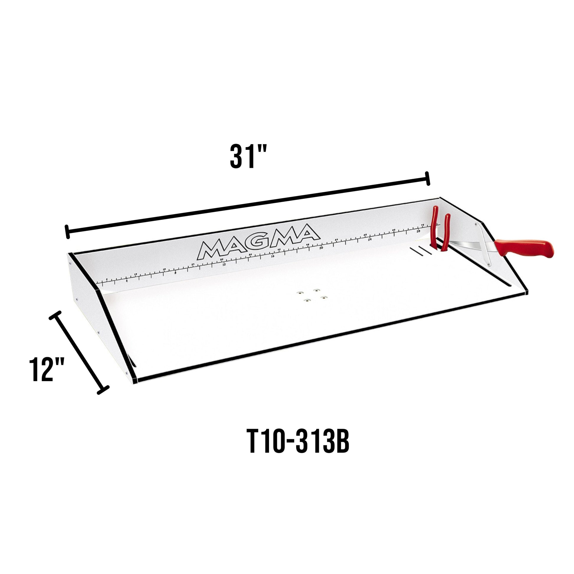 Magma T10-313B fillet table dimensions diagram