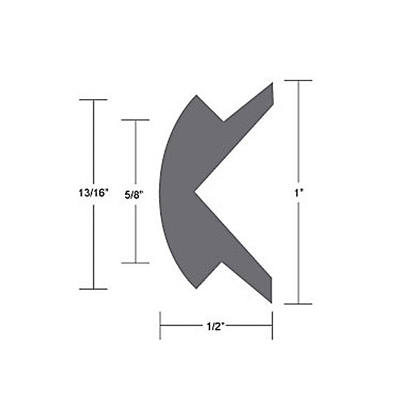 Taco Marine Rub Rail Insert Black 1"X 70'