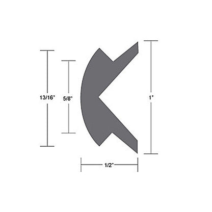 Taco Marine Rub Rail Insert Black 1"X 70'