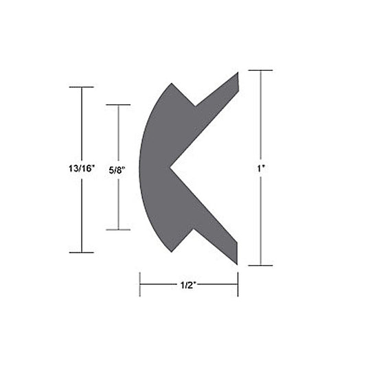 Taco Marine Rub Rail Insert Black 1"X 70'