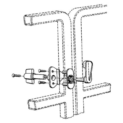 T-H Marine Pontoon Gate Latch - Gray