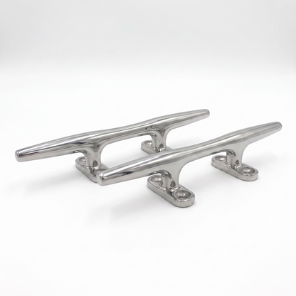 Two Gen3 Marine 10 inch hollow base 316 stainless steel boat cleats - matched pair