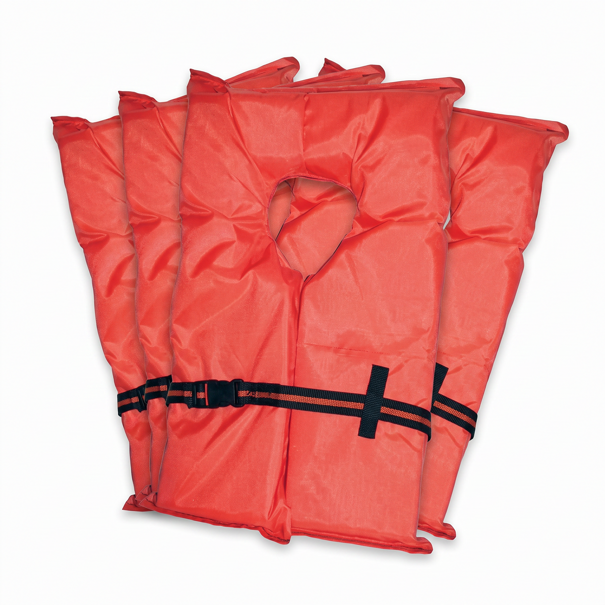 Four Kent adult USCG Type II approved life jackets - 4-pack
