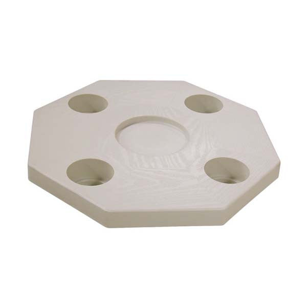 JIF Marine octagonal table top only, ivory