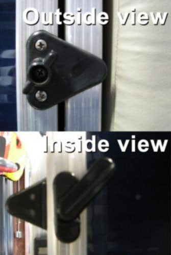 T-H Marine Pontoon Gate Latch - Gray