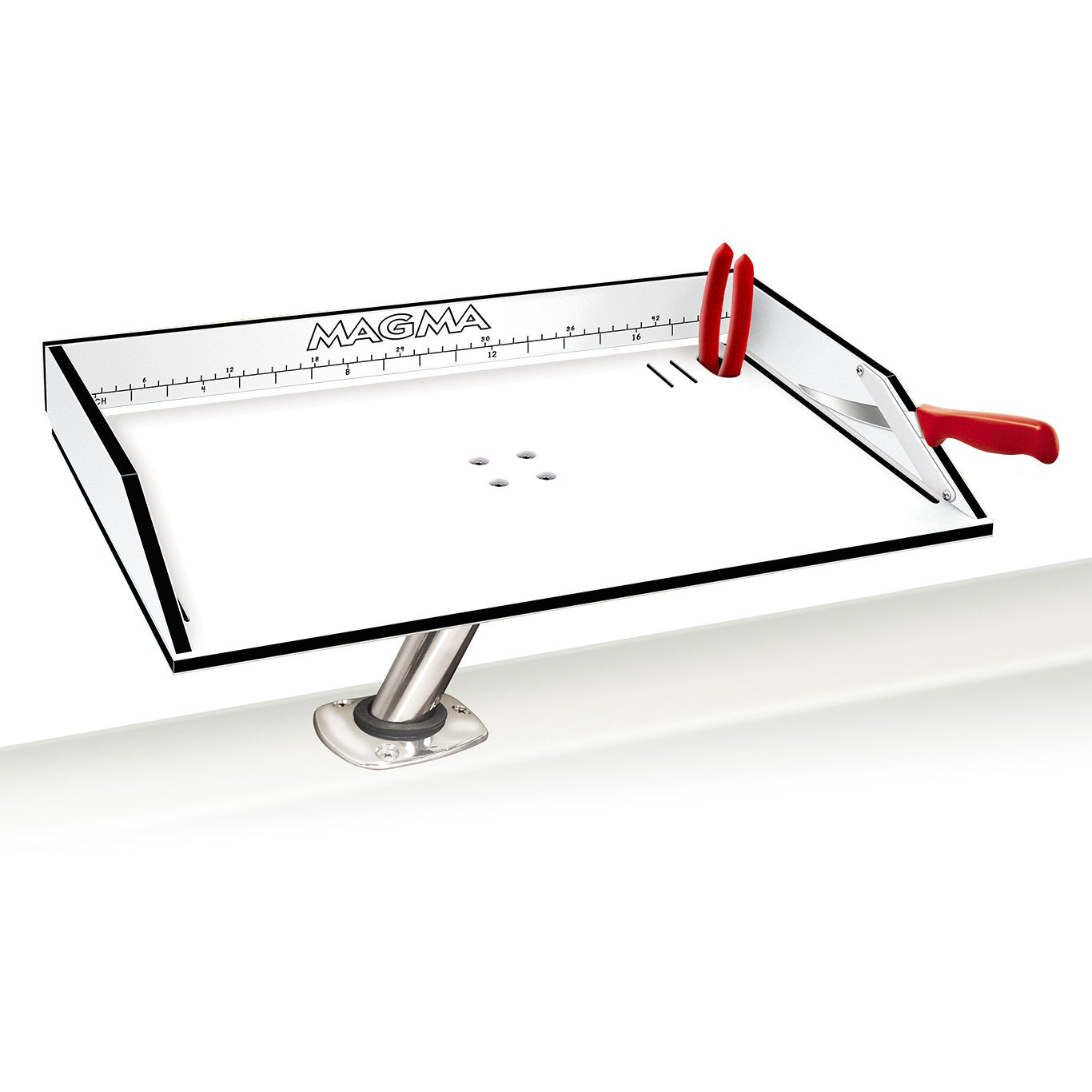 Magma T10-312B 20 inch bait and fillet table with LeveLock mount