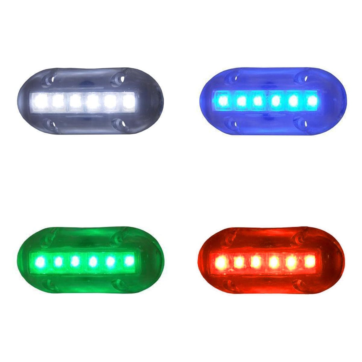 T-H Marine LED Underwater Boat Light 1.5" x 3.5" – White, Green or Blue